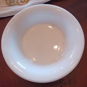 Corning Ware Milk glass serving bowl 10" Vintage